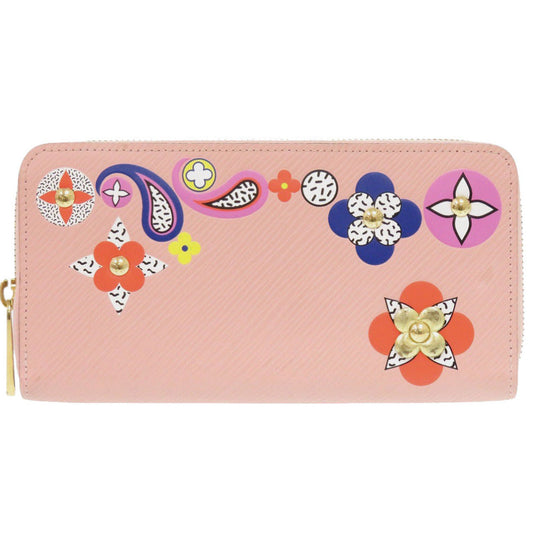 LOUIS VUITTON Long Wallet Purse M62067 Epi Leather pink Zip Around Epi Zippy wallet Women Used Authentic
