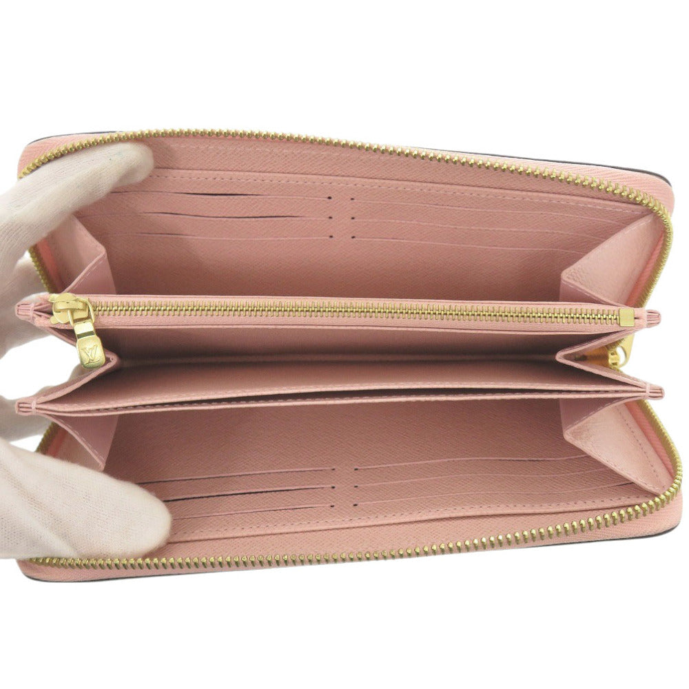 LOUIS VUITTON Long Wallet Purse M62067 Epi Leather pink Zip Around Epi Zippy wallet Women Used Authentic