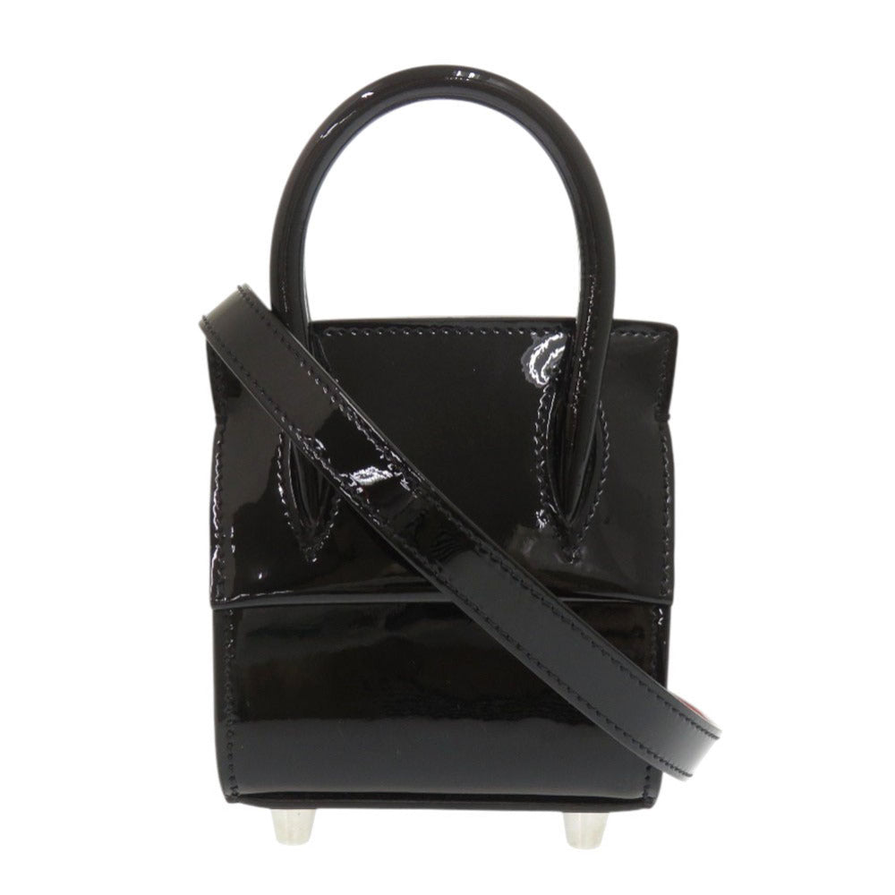 Christian Louboutin Shoulder Bag 1215050 Patent leather black Paloma Nano
