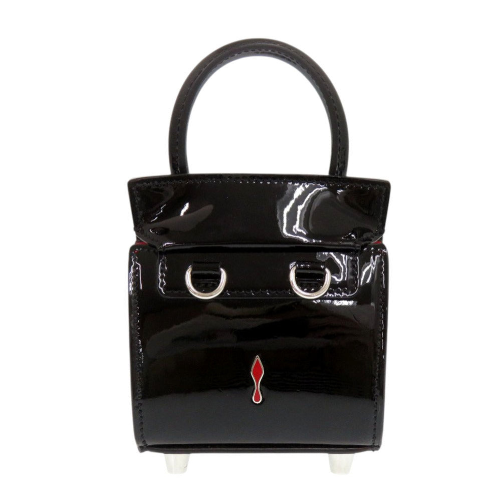 Christian Louboutin Shoulder Bag 1215050 Patent leather black Paloma Nano