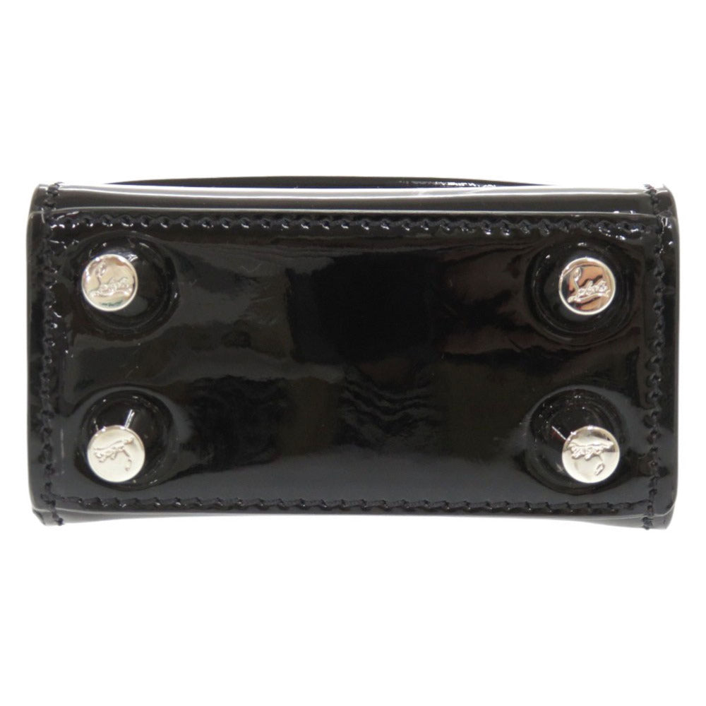 Christian Louboutin Shoulder Bag 1215050 Patent leather black Paloma Nano