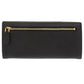PRADA Long Wallet Purse leather black Women Used Authentic