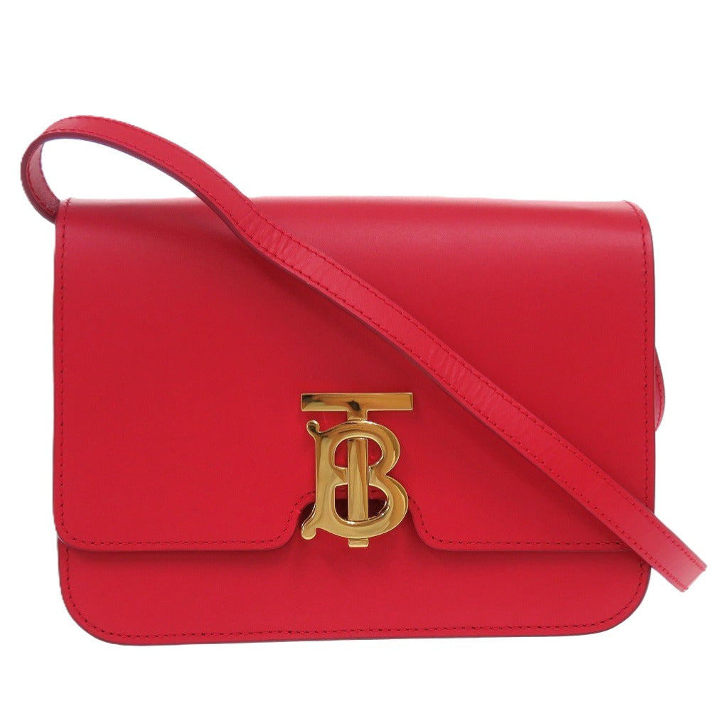 BURBERRY Shoulder Bag leather Red