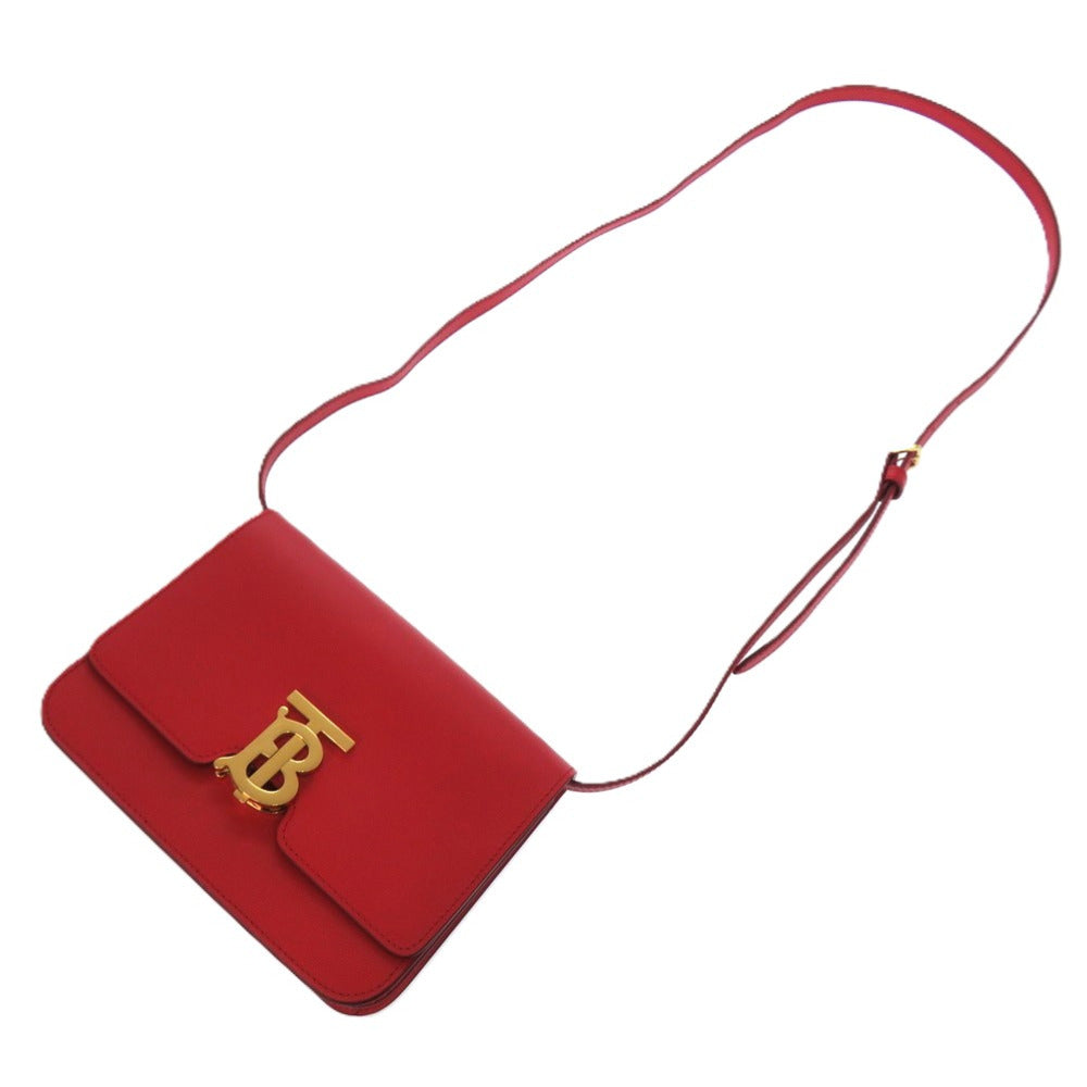 BURBERRY Shoulder Bag leather Red