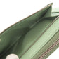 PRADA Long Wallet Purse leather green