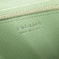 PRADA Long Wallet Purse leather green