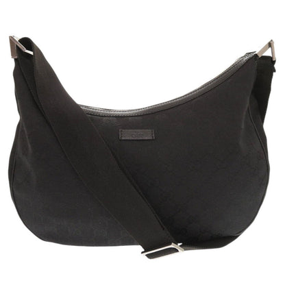 GUCCI Shoulder Bag 122790 GG canvas black