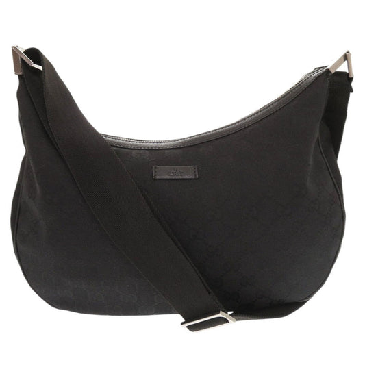 GUCCI Shoulder Bag 122790 GG canvas black