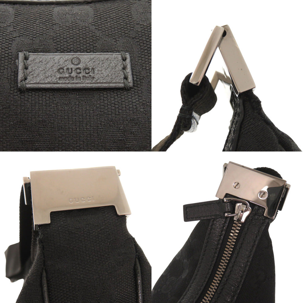 GUCCI Shoulder Bag 122790 GG canvas black