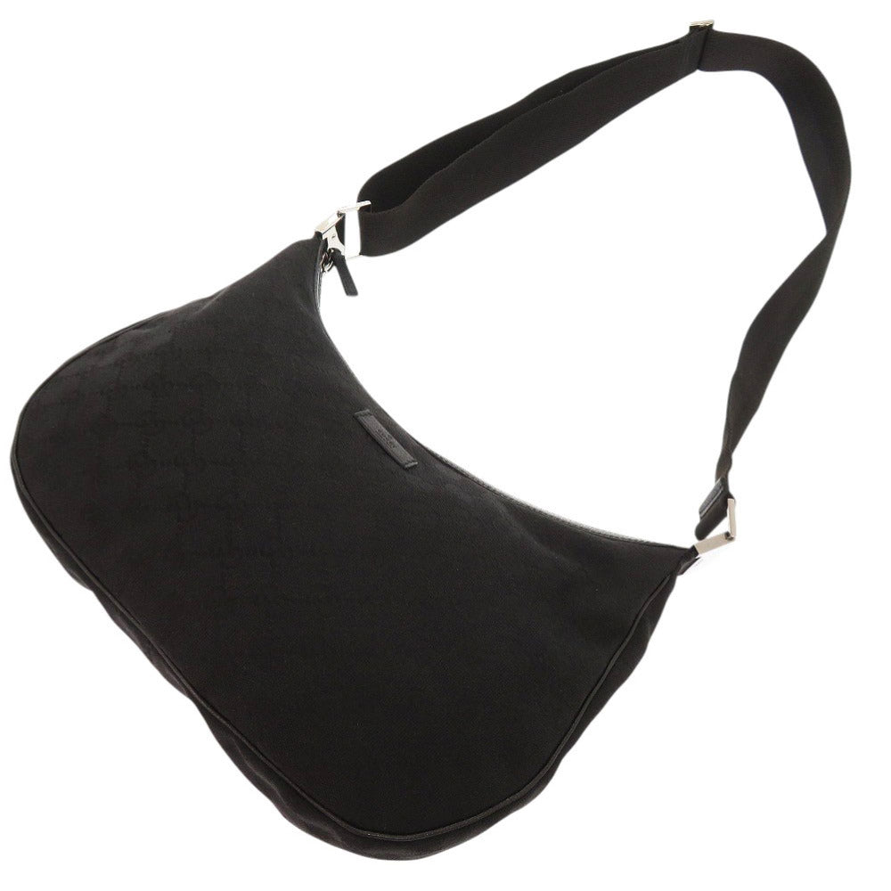 GUCCI Shoulder Bag 122790 GG canvas black
