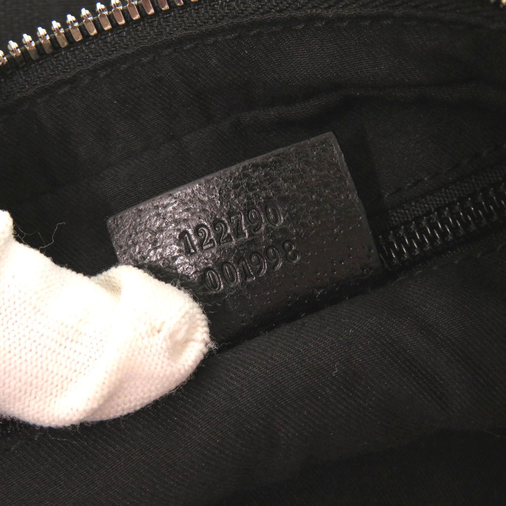 GUCCI Shoulder Bag 122790 GG canvas black