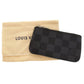 LOUIS VUITTON Coin case N60155 Damier Grafitto Canvas black Damier Graphite Pochette Cre