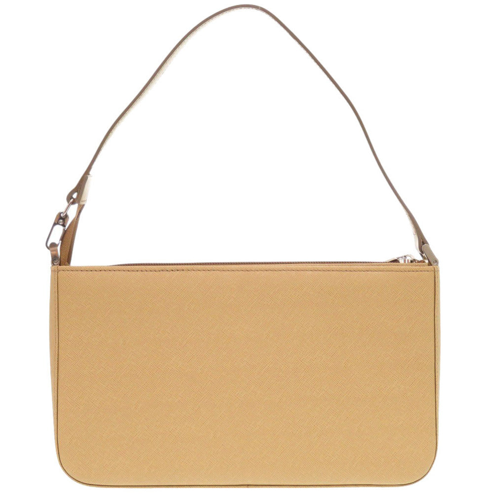 BURBERRY Shoulder Bag leather beige Women Used Authentic