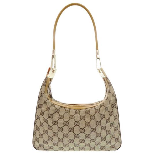 GUCCI Shoulder Bag 001 3812 GG canvas, leather beige