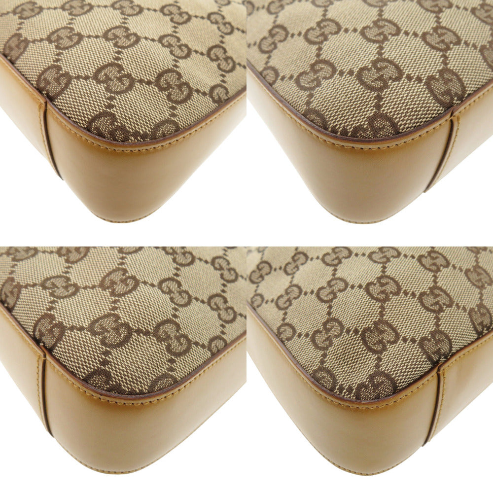 GUCCI Shoulder Bag 001 3812 GG canvas, leather beige