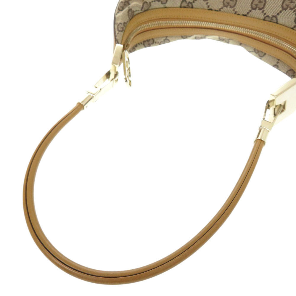 GUCCI Shoulder Bag 001 3812 GG canvas, leather beige
