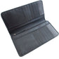BURBERRY Long Wallet Purse leather black