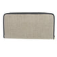 LOEWE Long Wallet Purse Canvas, Leather beige Amazonas