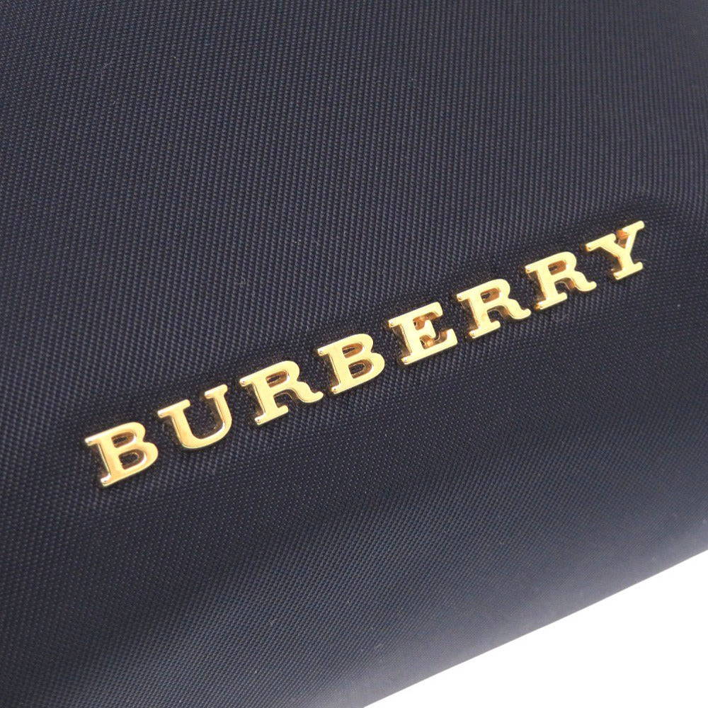 BURBERRY Pouch Nylon Navy Cosmetics Pouch Women Used Authentic