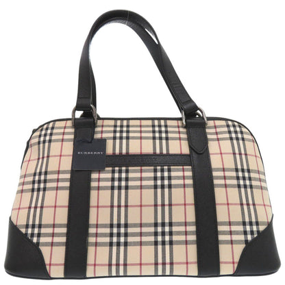 BURBERRY Handbag canvas Nova Check Mini Boston Duffel bag mens Used Authentic