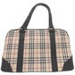 BURBERRY Handbag canvas Nova Check Mini Boston Duffel bag mens Used Authentic