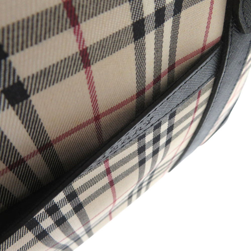 BURBERRY Handbag canvas Nova Check Mini Boston Duffel bag mens Used Authentic