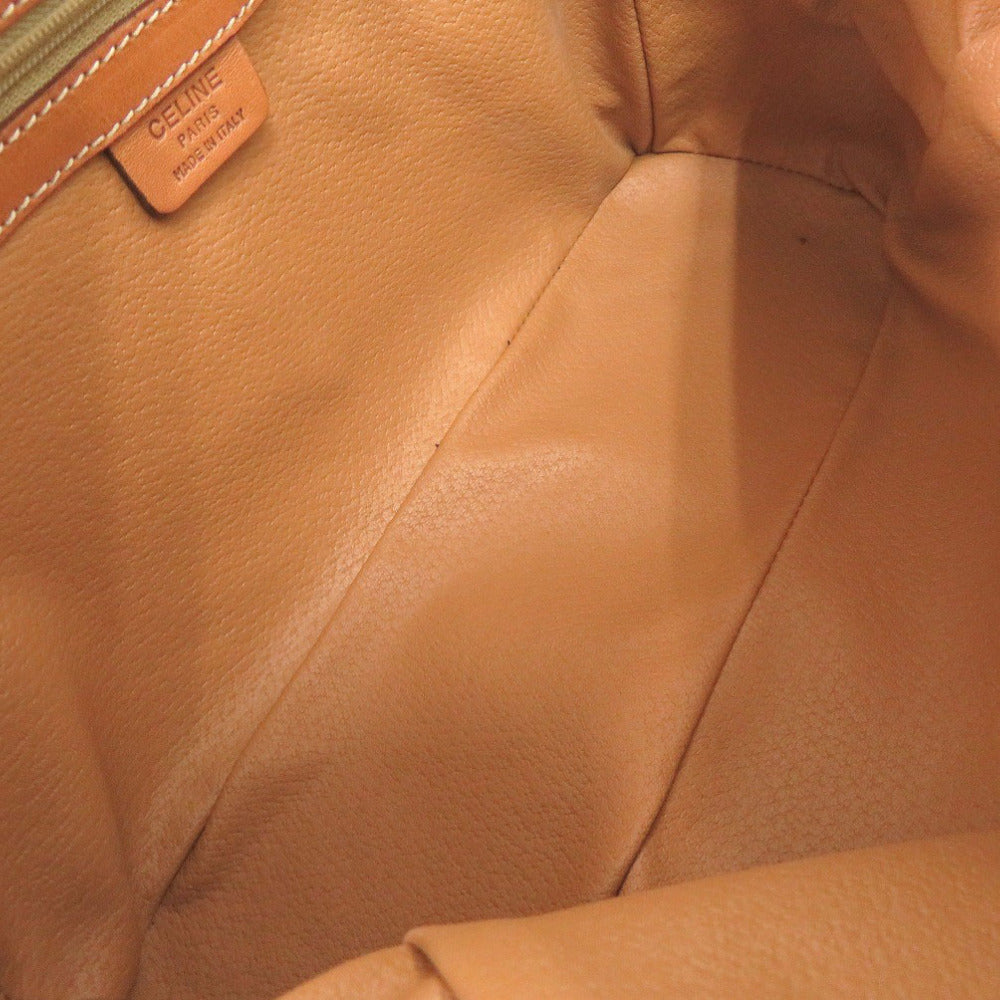 CELINE Handbag PVC, Leather Brown Macadam Women Used Authentic