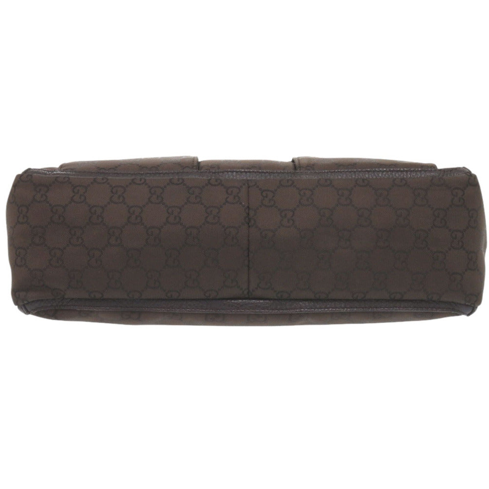 GUCCI Tote Bag 268639 Nylon Brown Abbey Women Used Authentic