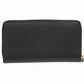 GUCCI Long Wallet Purse 456117 Leather, 8616 black Zip Around GG Marmont Women Used Authentic