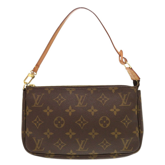 LOUIS VUITTON Pouch M51980 Monogram canvas Brown Monogram Pochette Accessoires Women Used Authentic