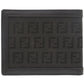 FENDI Bifold Wallet 7M0001 canvas black Zucca