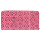 LOEWE Long Wallet Purse 261850 leather pink anagram