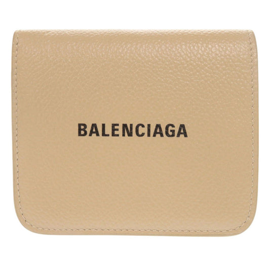 BALENCIAGA Bifold Wallet leather beige