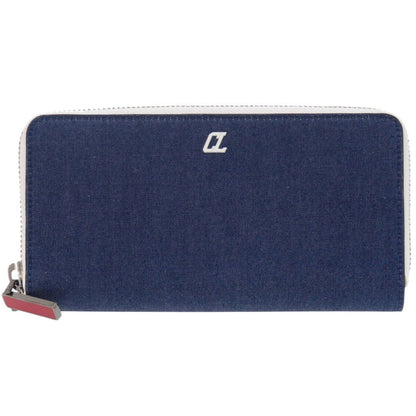 Christian Louboutin Long Wallet Purse 1235496 denim blue