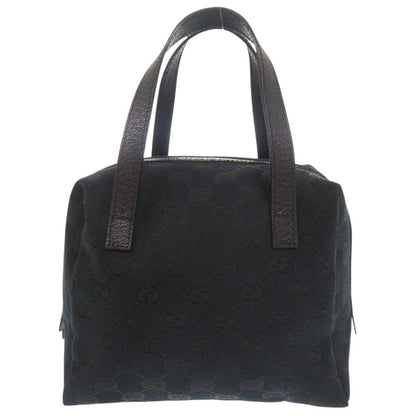 GUCCI Handbag 124542 GG canvas, leather black Women Used Authentic