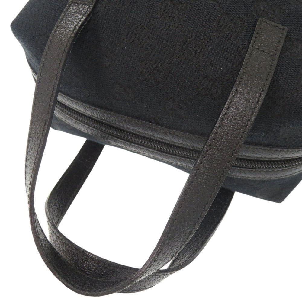 GUCCI Handbag 124542 GG canvas, leather black Women Used Authentic