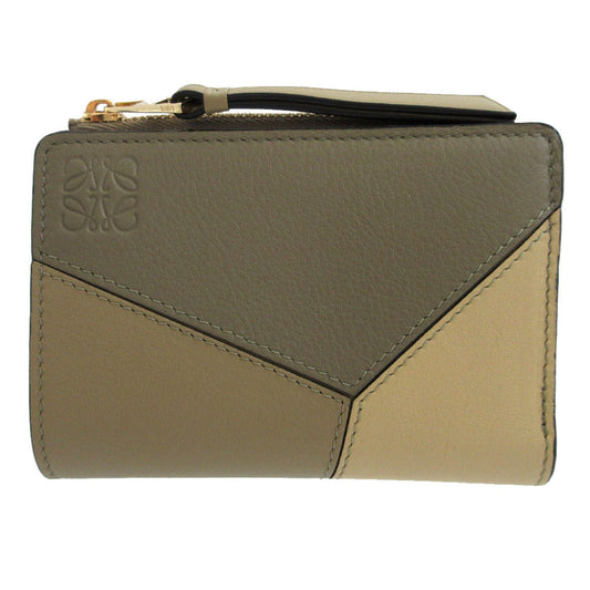 LOEWE Bifold Wallet C510P30X03 leather khaki puzzle