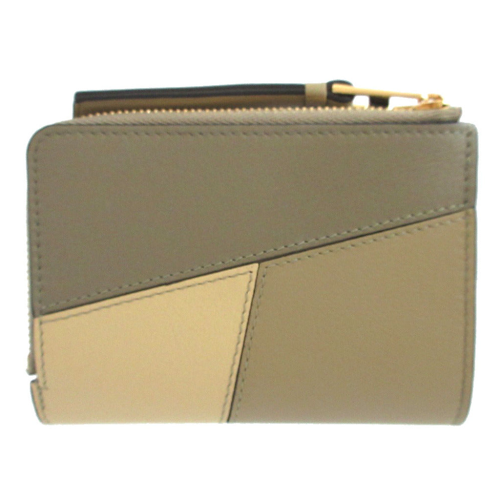 LOEWE Bifold Wallet C510P30X03 leather khaki puzzle