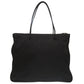 PRADA Tote Bag Nylon black Triangle logo Women Used Authentic