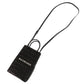 BALENCIAGA Shoulder Bag Embossed leather black 2WAY Shopping Phone Holder Women Used Authentic