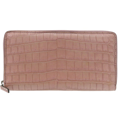 GUCCI Long Wallet Purse 374850 Matt Croco purple