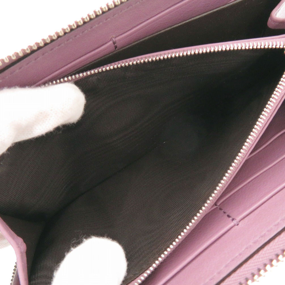 GUCCI Long Wallet Purse 374850 Matt Croco purple