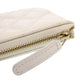 CHANEL Pouch Caviar skin white Matrasse COCO Mark Women Used Authentic