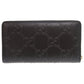 GUCCI Long Wallet Purse 625558 leather black Zip Around Women Used Authentic