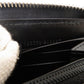 GUCCI Long Wallet Purse 625558 leather black Zip Around Women Used Authentic