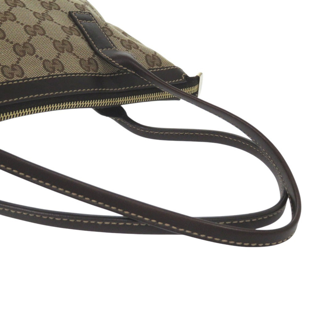 GUCCI Tote Bag 182492 GG canvas beige Shoulder Bag Interlocking G Women Used Authentic