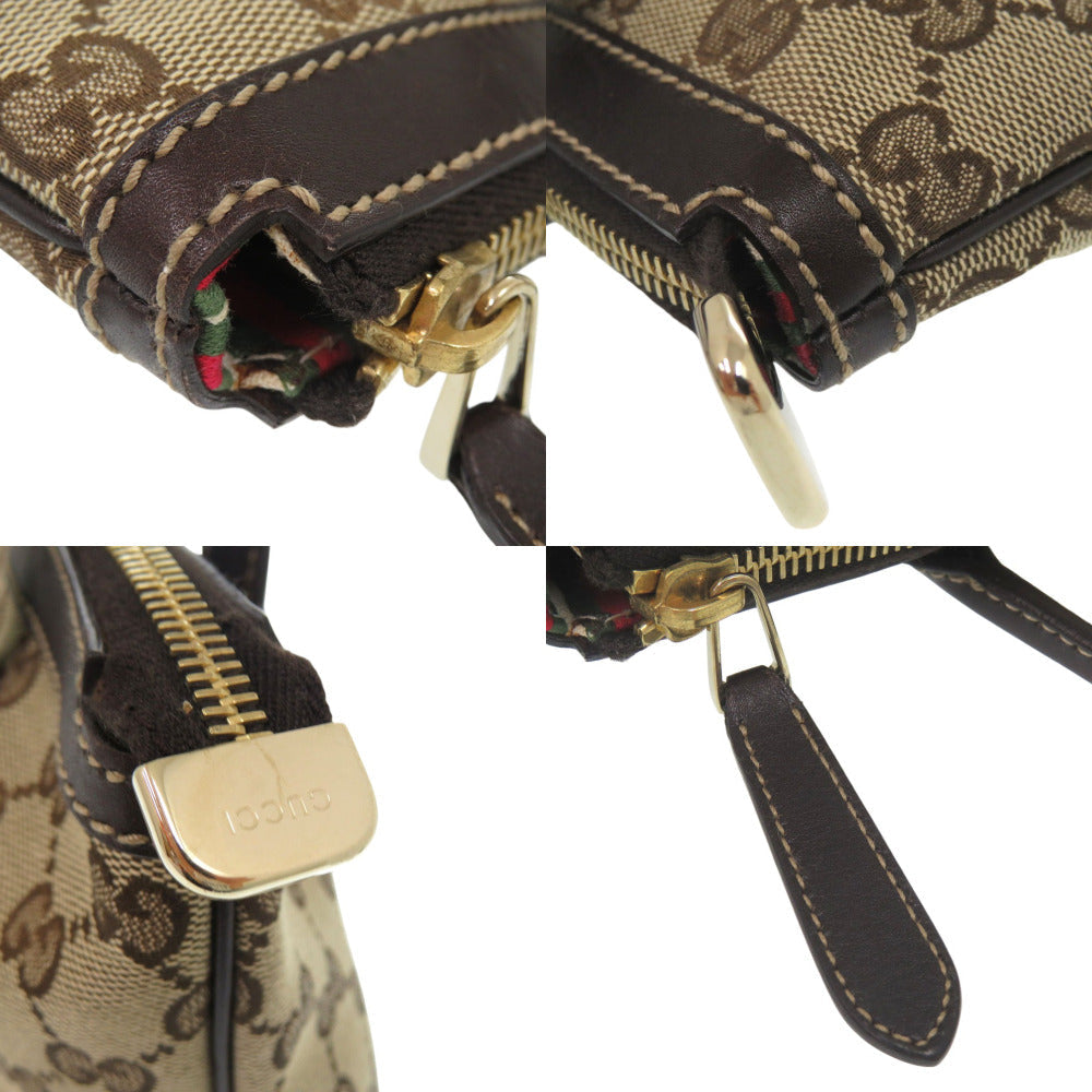 GUCCI Tote Bag 182492 GG canvas beige Shoulder Bag Interlocking G Women Used Authentic