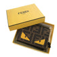 FENDI Tri-fold wallet 8M0480ATXVF1QIT Cotton, Polyurethane Brown New Year Collection FF Fabric