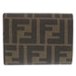 FENDI Tri-fold wallet 8M0480ATXVF1QIT Cotton, Polyurethane Brown New Year Collection FF Fabric