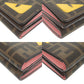 FENDI Tri-fold wallet 8M0480ATXVF1QIT Cotton, Polyurethane Brown New Year Collection FF Fabric